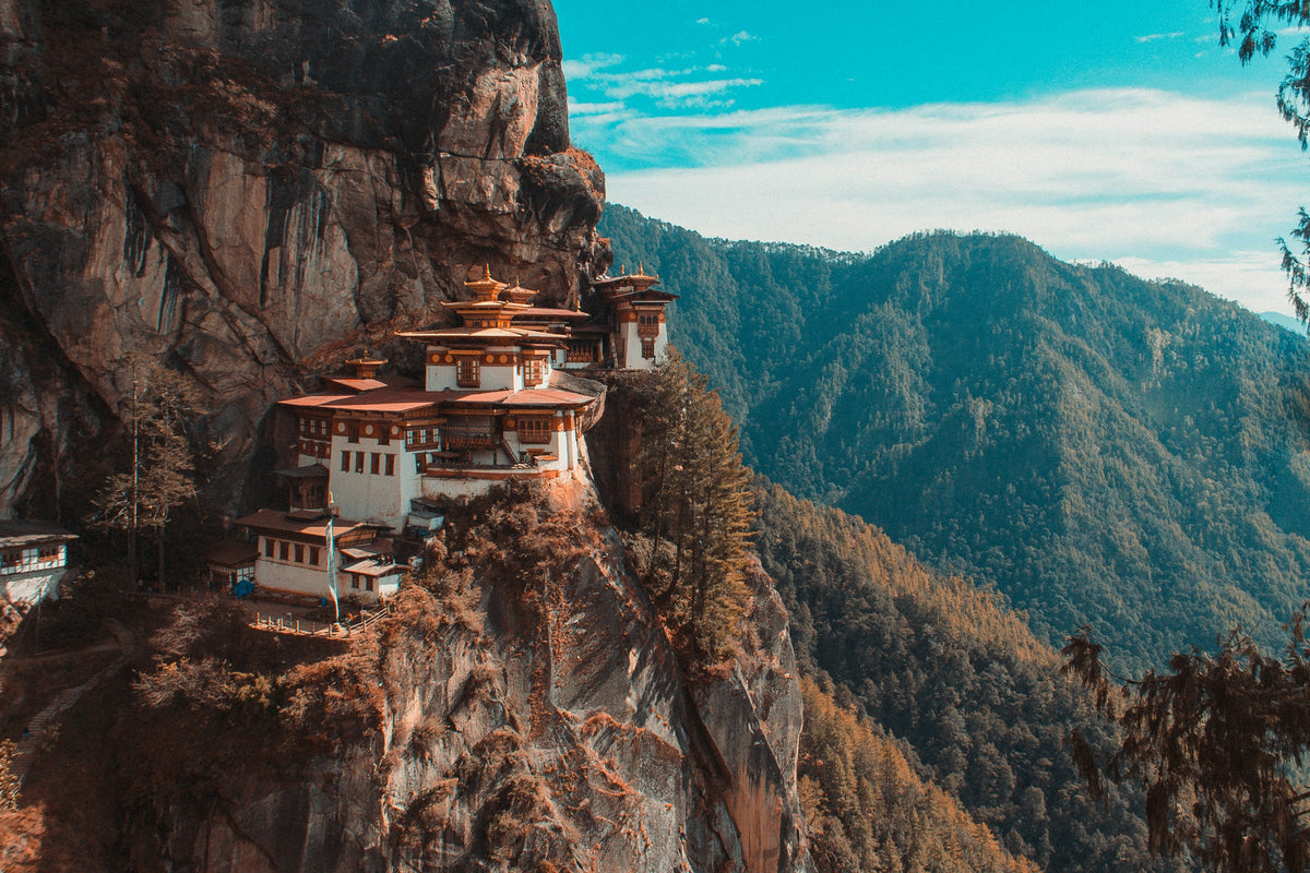 Tiger's Nest monastery on a cliff, Bhutan