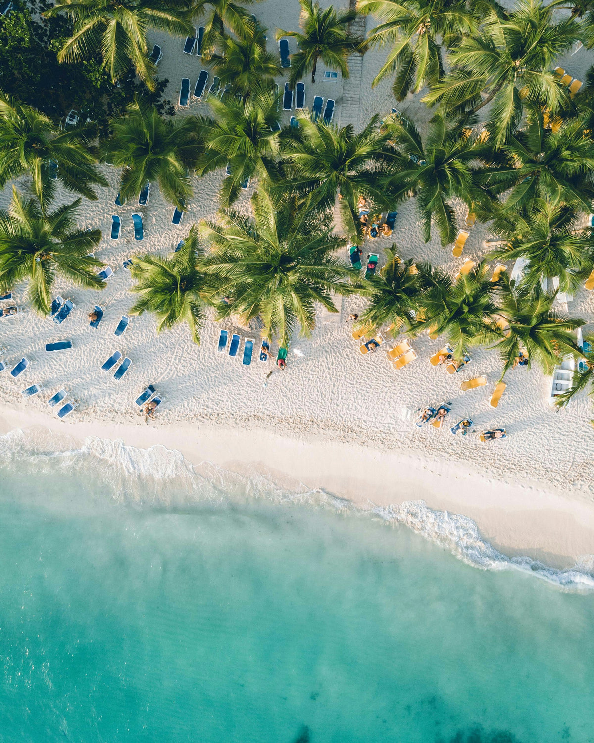 Turquoise coast from above, Dominican Republic