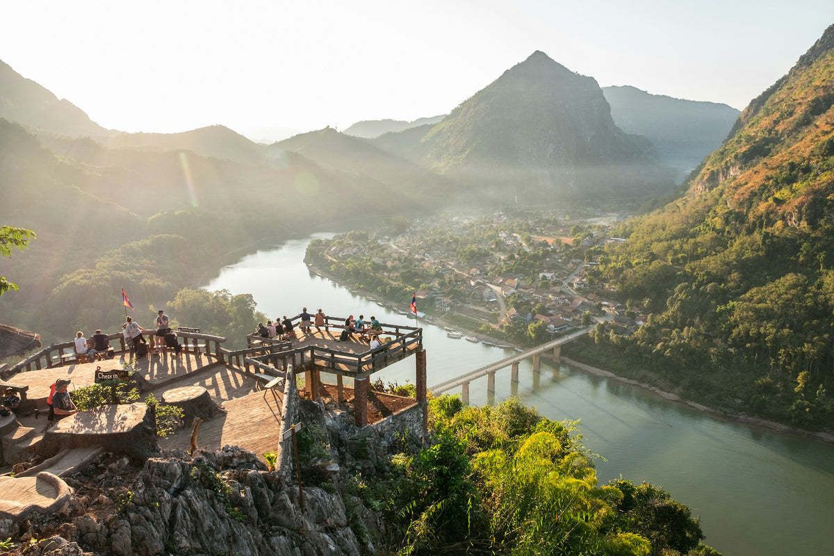 River valley and mountains, Laos