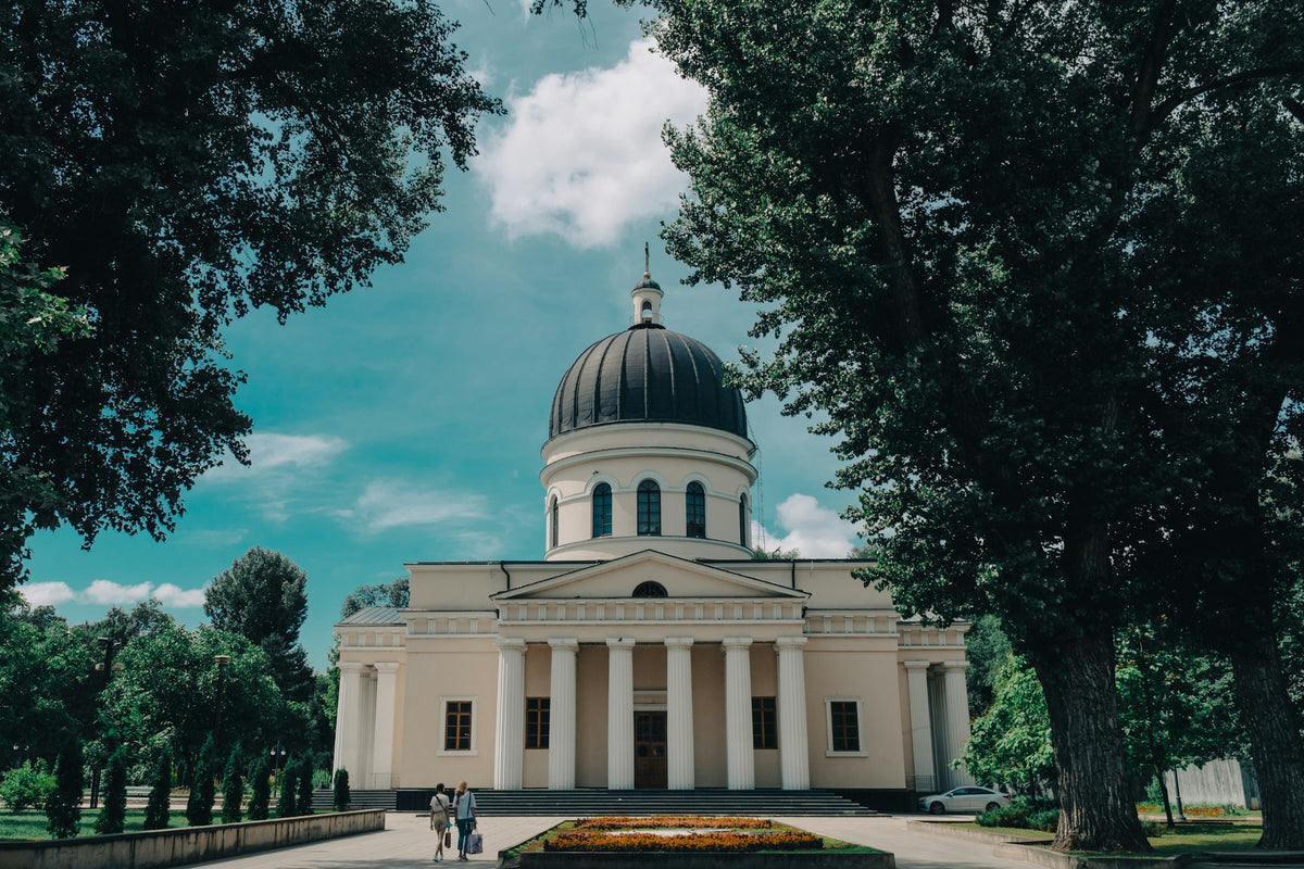 Cathedral in a park in Chișinău, Moldova