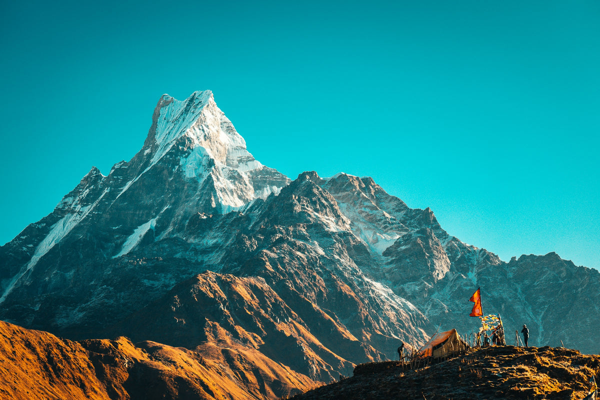 Snowy Himalayan peak, Nepal