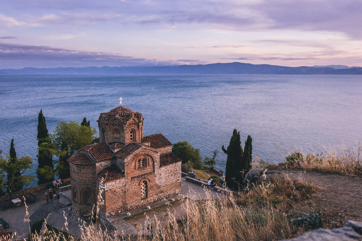 Church above Lake Ohrid, North Macedonia