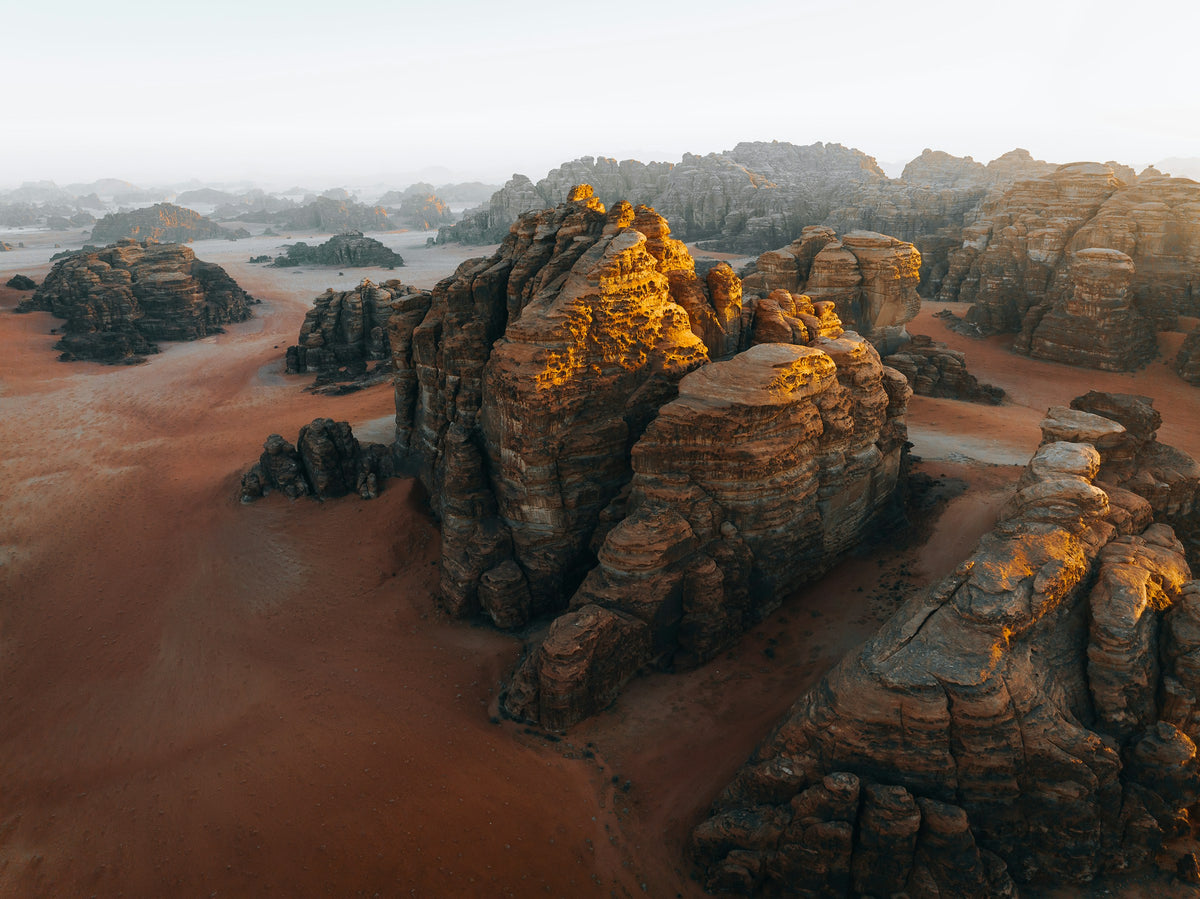 Rock formations in the desert, Saudi Arabia