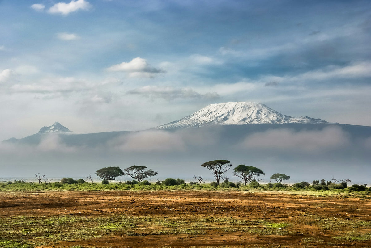 Mount Kilimanjaro over the plains of Amboseli, Kenya